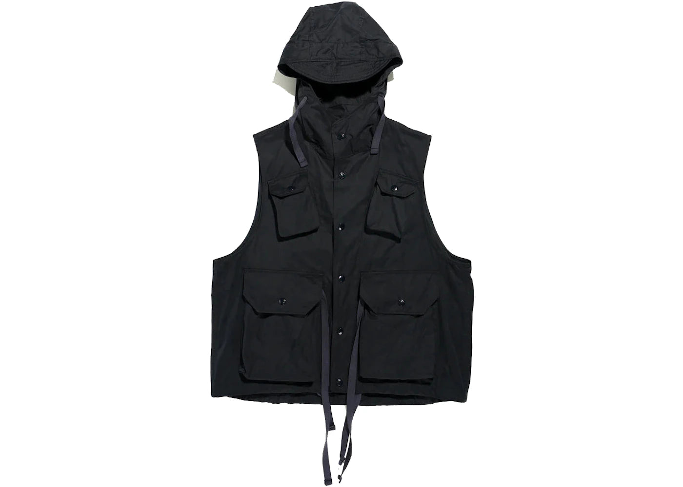 Engineered Garments PC Coated Field Vest Black