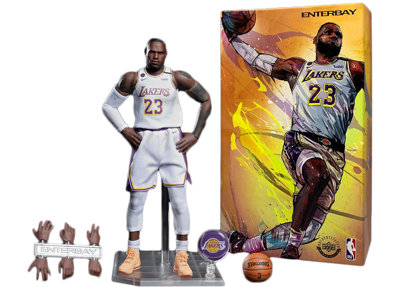Enterbay 1/9 Motion Masterpiece - NBA Collection Lebron James Hoop Combo Action Figure Set