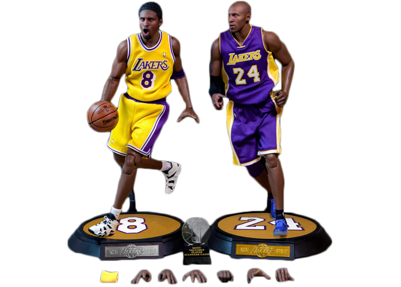 Enterbay NBA Collection Kobe Bryant LA Lakers 1/6 Scale Real Masterpiece Action Figure Set