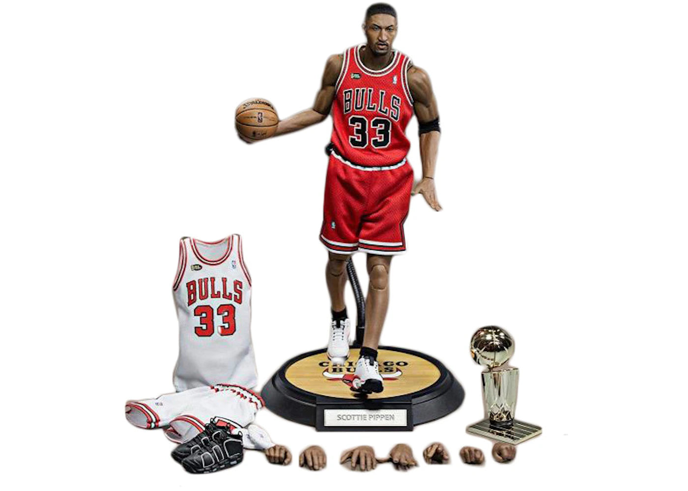 Enterbay NBA Real Masterpiece Scottie Pippen 1/6 Scale Action Figure