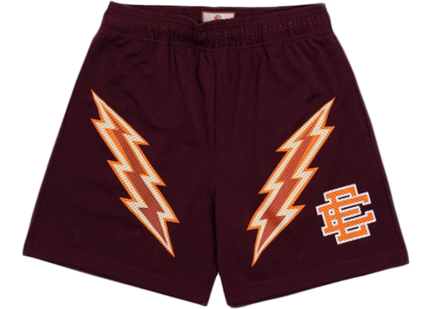 Eric Emanuel EE Basic Lightning Bolt Short Maroon/Orange/Bone