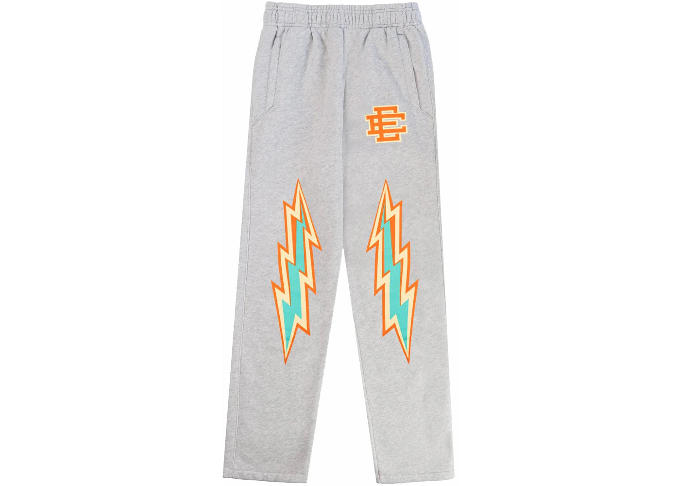 Eric Emanuel EE Basic Sweatpant Gray/Orange Bolt