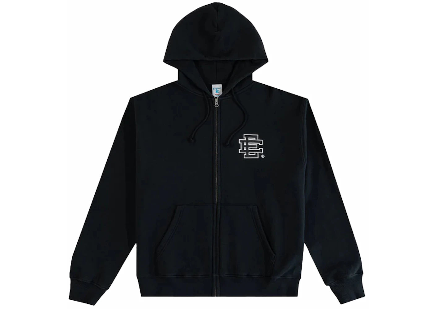 Eric Emanuel EE Basic Zip Up Hoodie (FW24) Black/White/Black