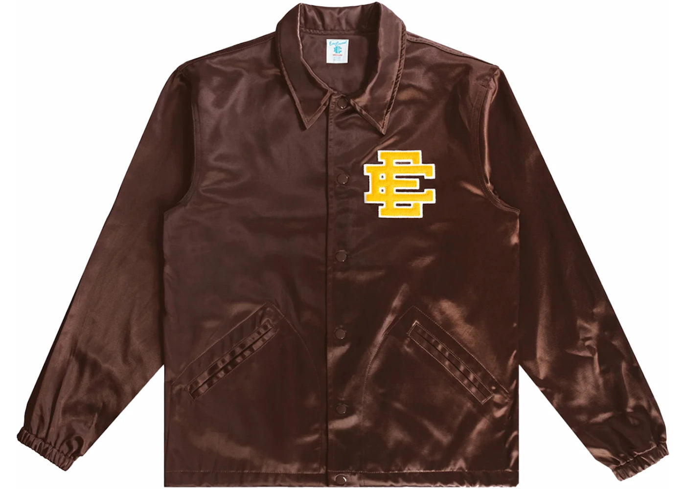 Eric Emanuel EE Coaches Jacket Brown/Yellow