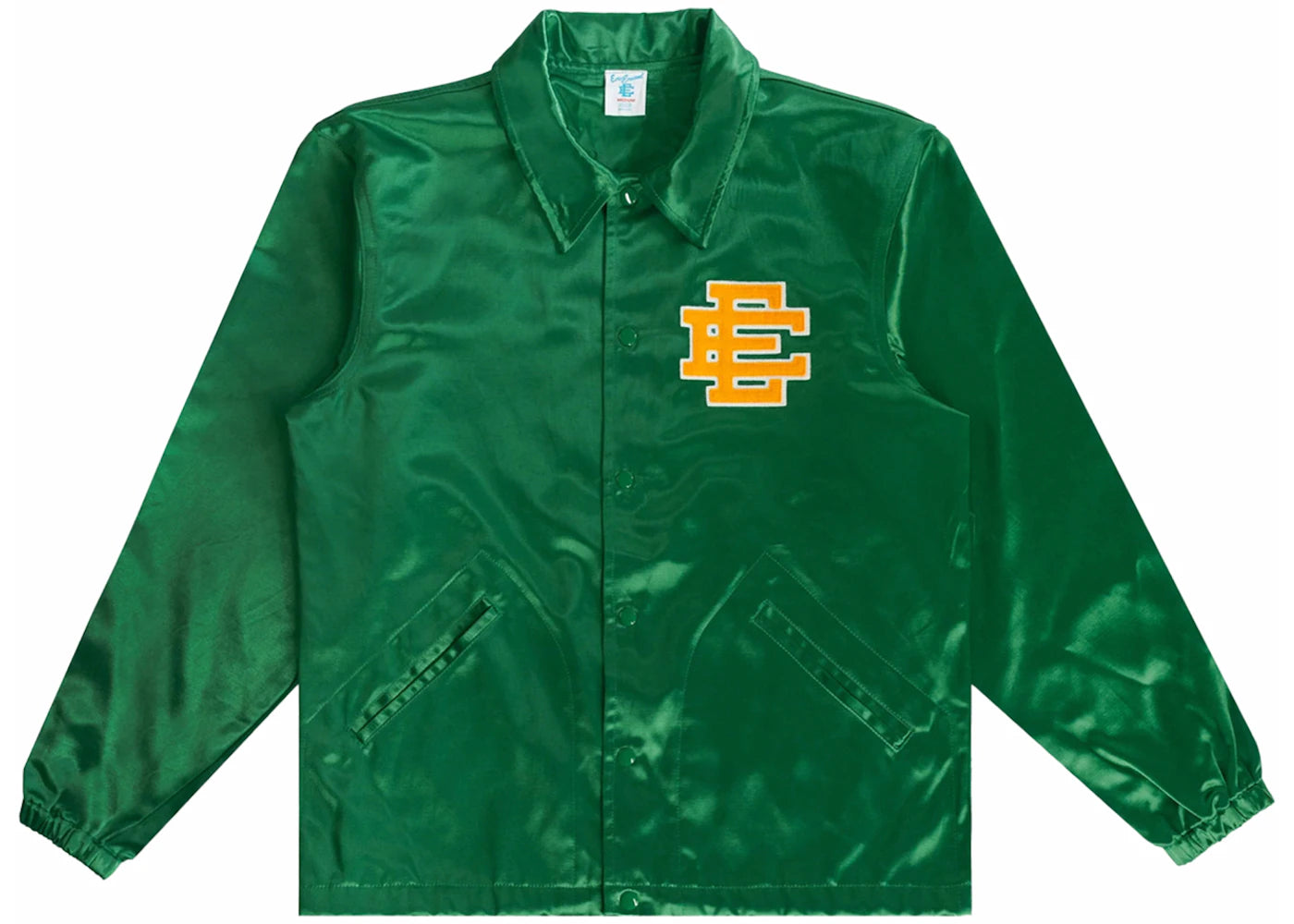 Eric Emanuel EE Coaches Jacket Green/Yellow