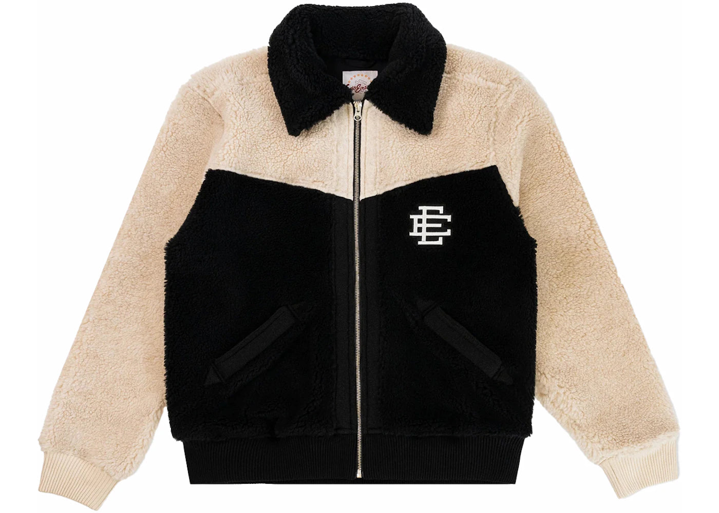 Eric Emanuel EE High Pile Fleece Jacket Black/White