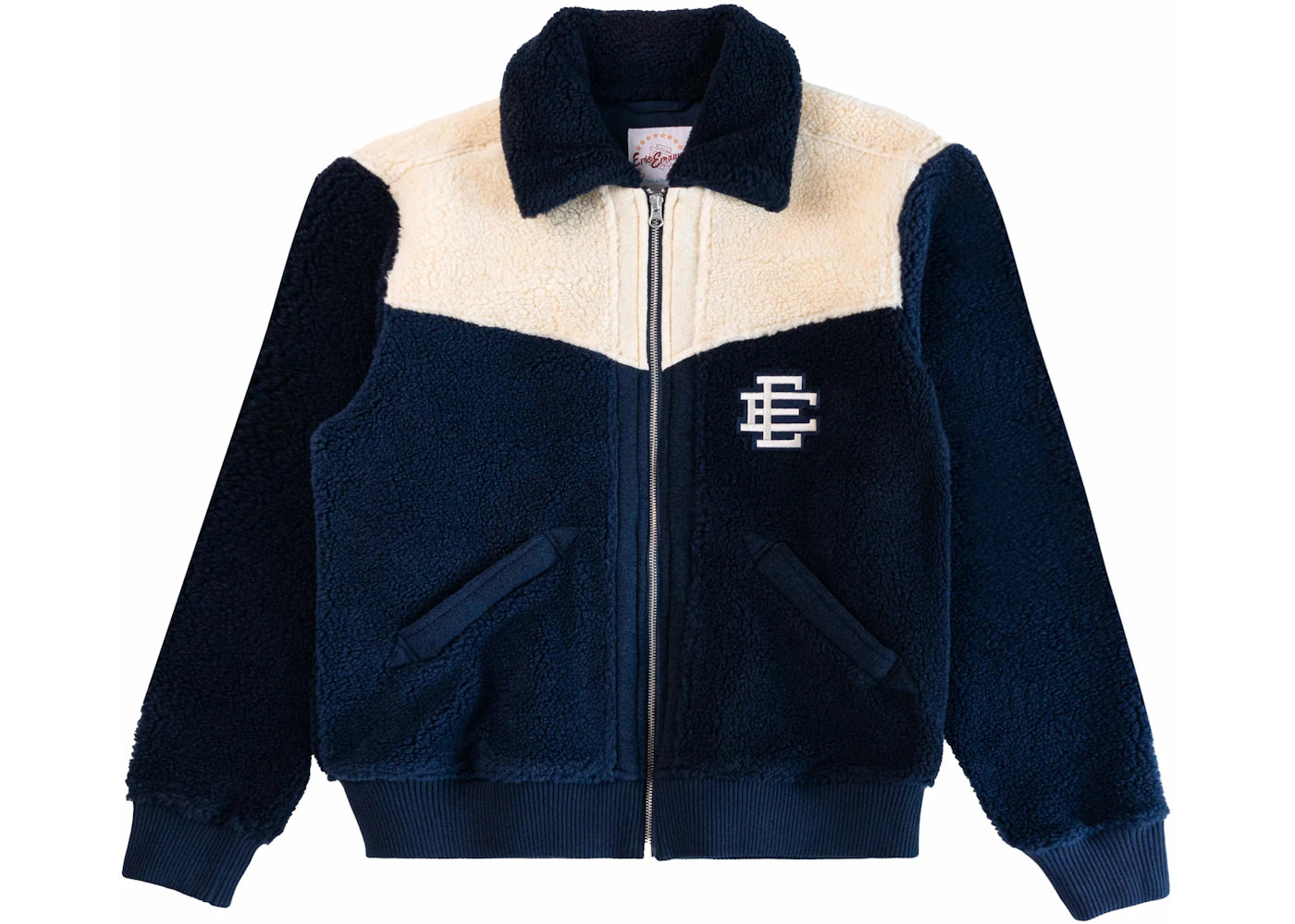 Eric Emanuel EE High Pile Fleece Jacket Navy/Sapphire