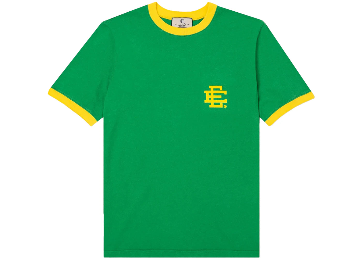 Eric Emanuel EE Ringer T-shirt Kelly Green/Yellow