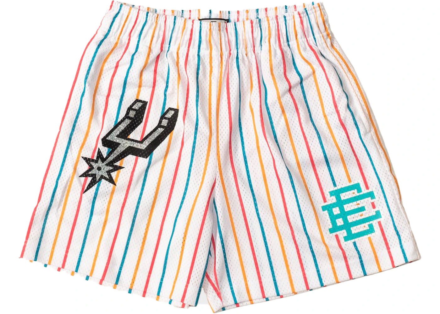 Eric Emanuel x San Antonio Spurs Basketball Shorts White/Multi