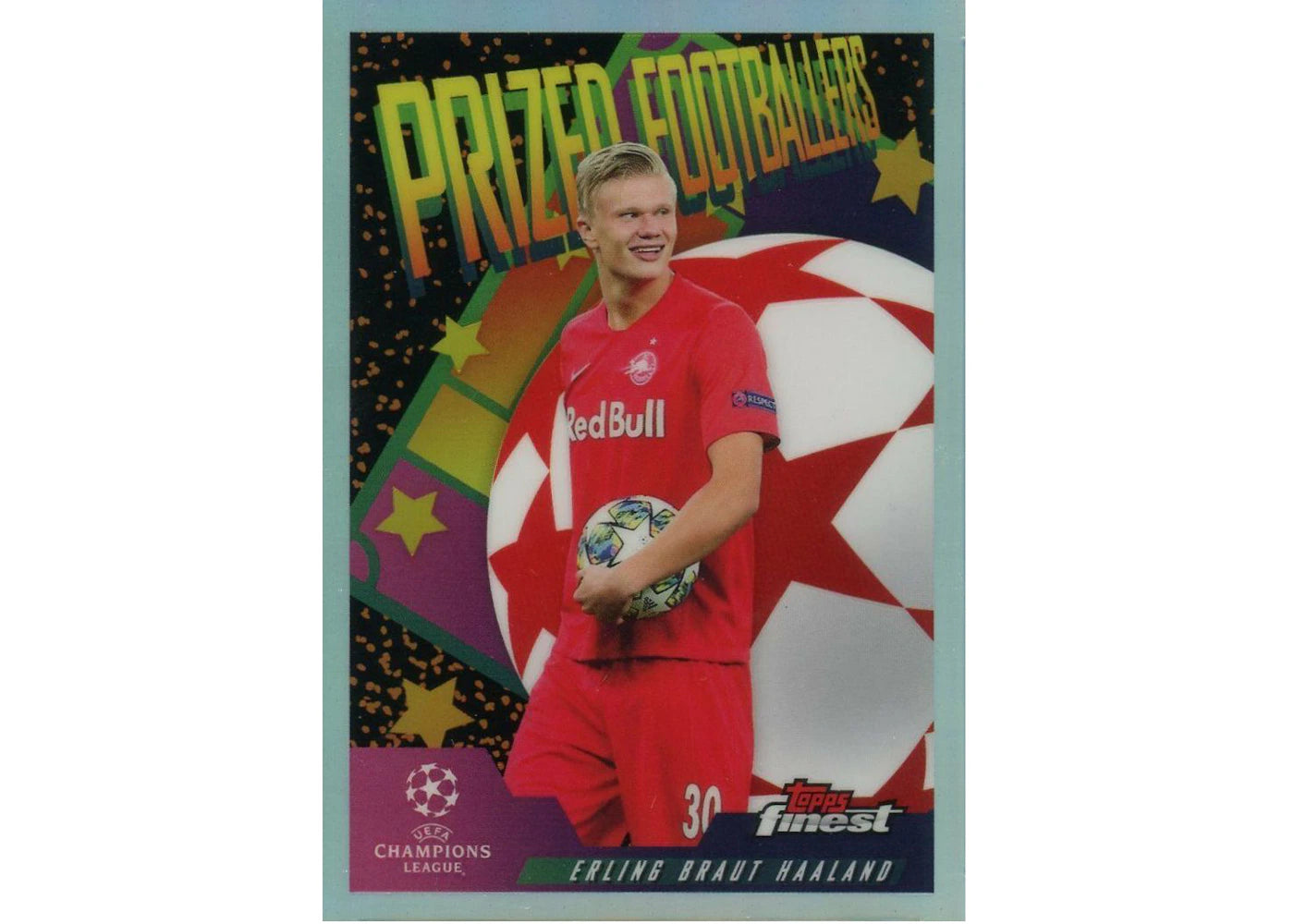 Erling Haaland 2019 Topps Finest Champions League Prized Footballers Refractor #PFEHA (Ungraded)