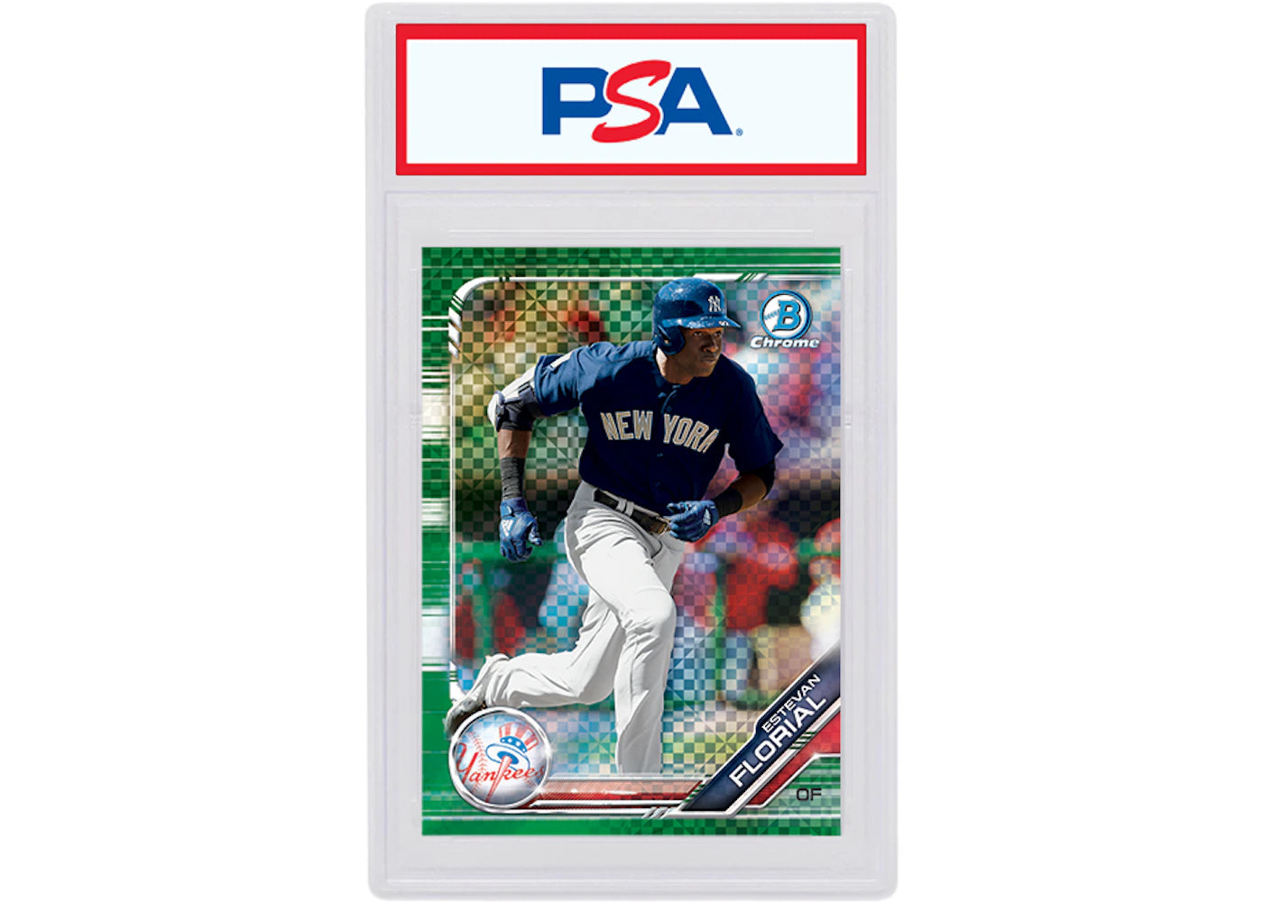 Estevan Florial 2019 Bowman Chrome X Green X-Fractor /31 BCP-182 (PSA or BGS Graded)