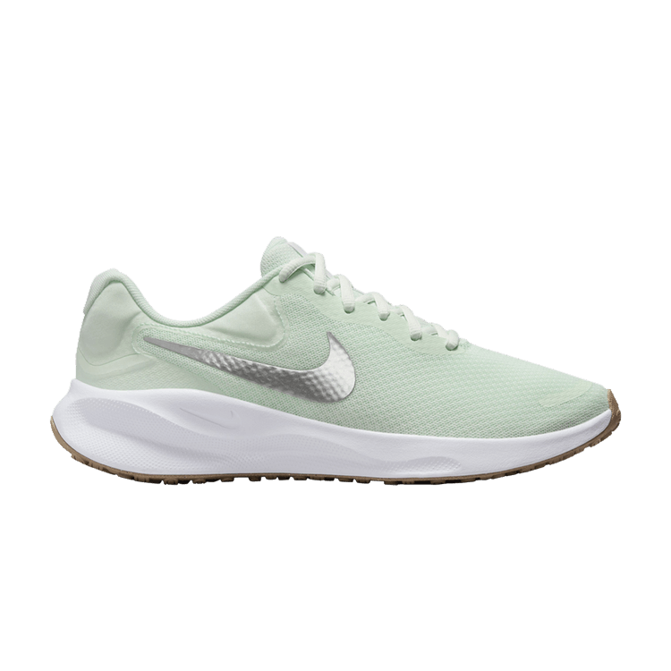 Nike Revolution 7 Barely Green White Platinum Tint Metallic Silver (Women's)