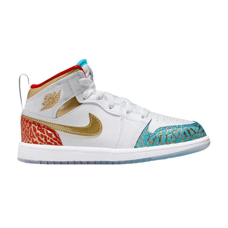 Jordan 1 Mid Sneaker School NC to Chi (PS)