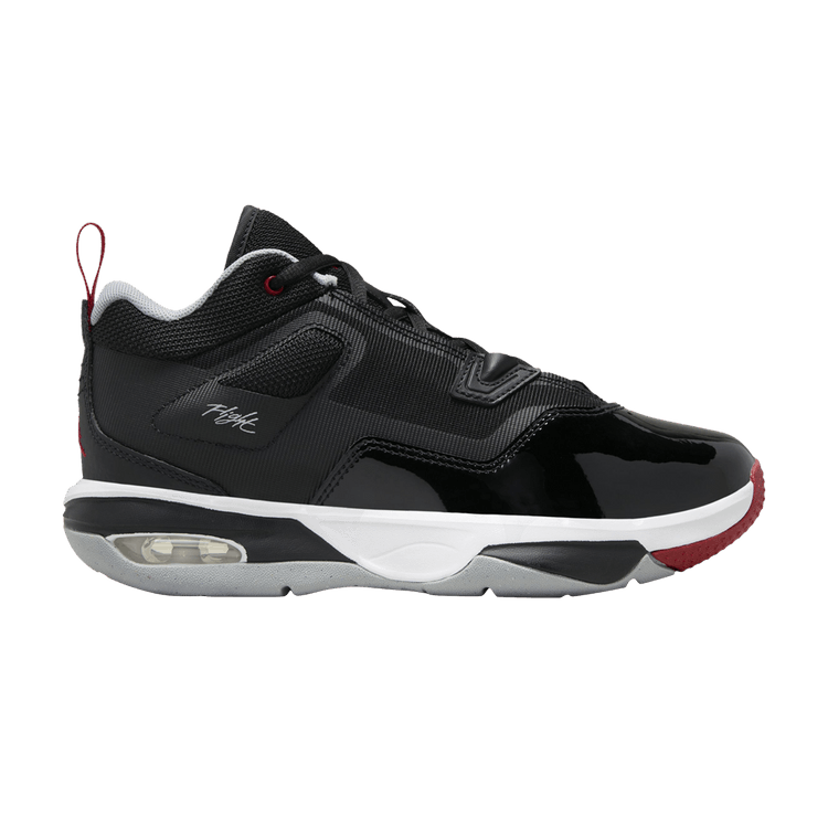 Jordan Stay Loyal 3 Black White Wolf Grey Varsity Red (GS)