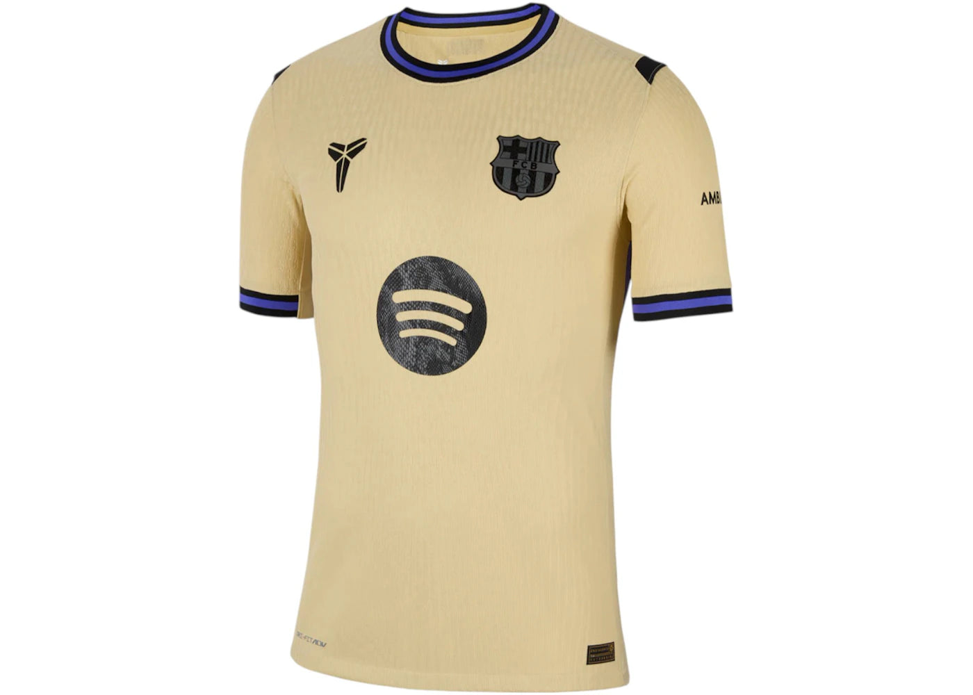 FC Barcelona x Kobe Bryant Rashford UCL Away 2025/26 Player's Edition Jersey Yellow