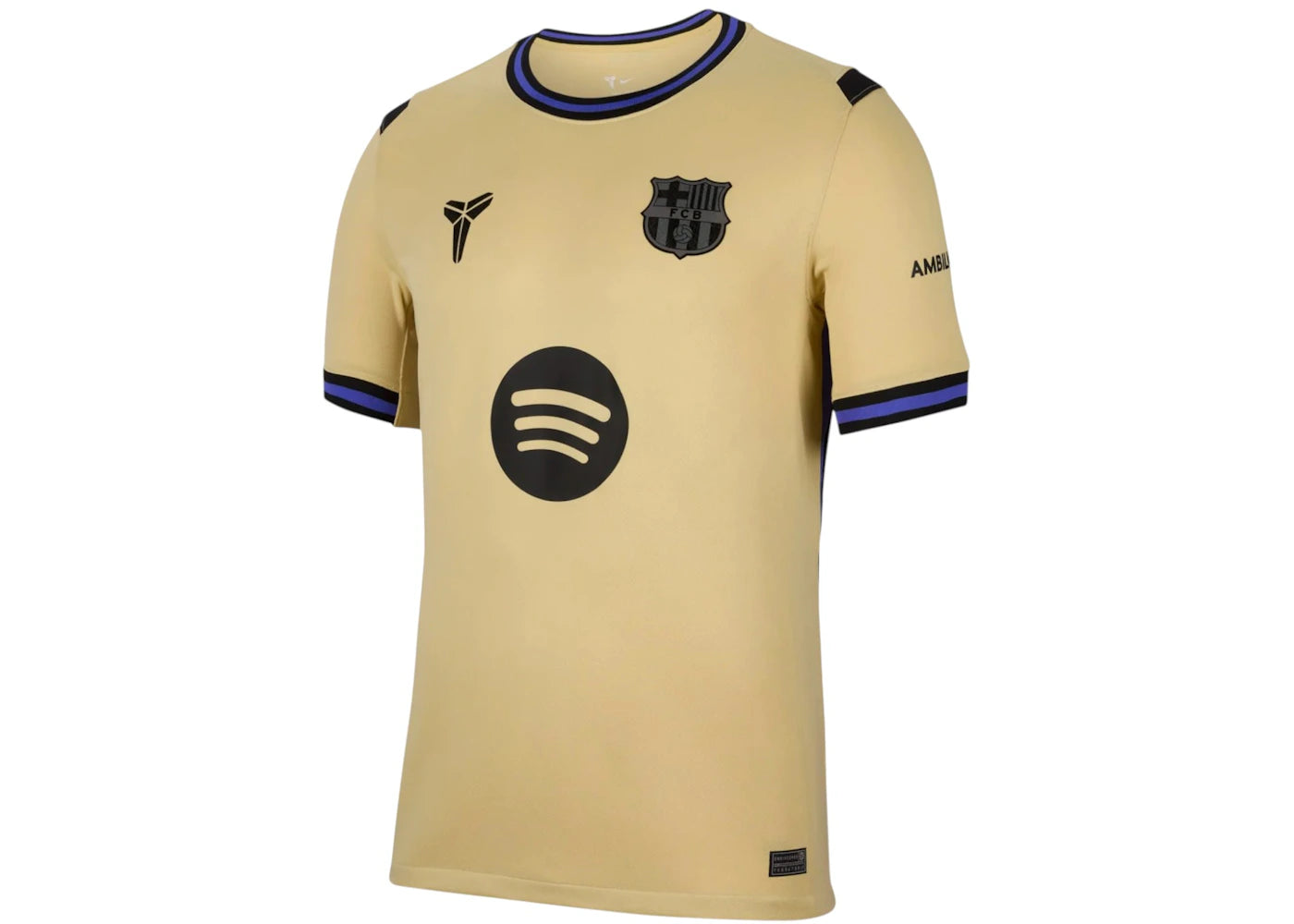FC Barcelona x Kobe Bryant UCL Stadium Replica Away 2025/26 Jersey Yellow