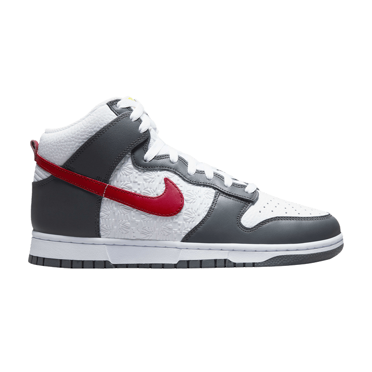 Nike Dunk High Embossed Basketball Grey Red