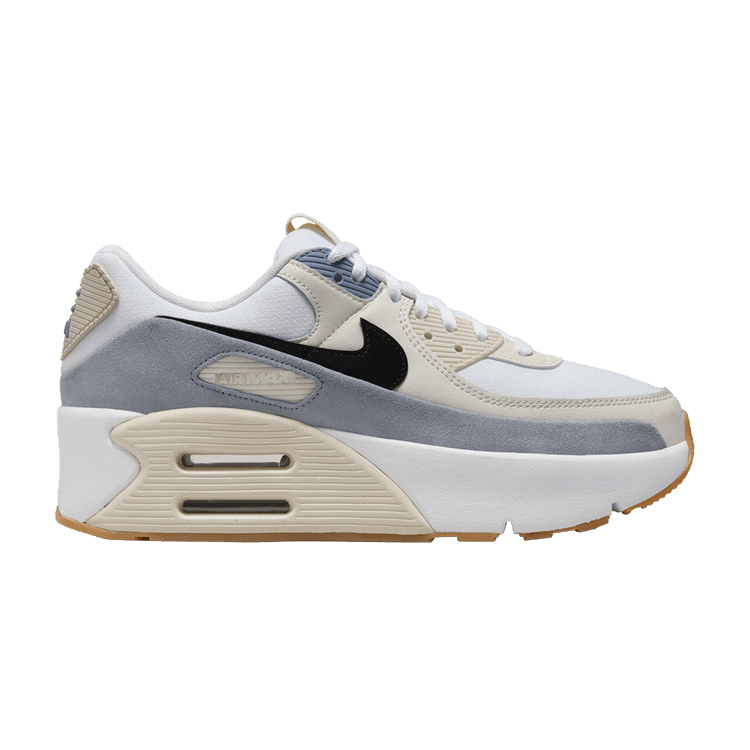 Nike Air Max 90 LV8 White Ashen Slate Light Orewood Brown Black (Women's)