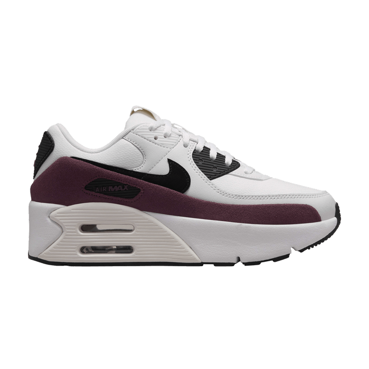 Nike Air Max 90 LV8 Sail Night Maroon Phantom Black (Women's)