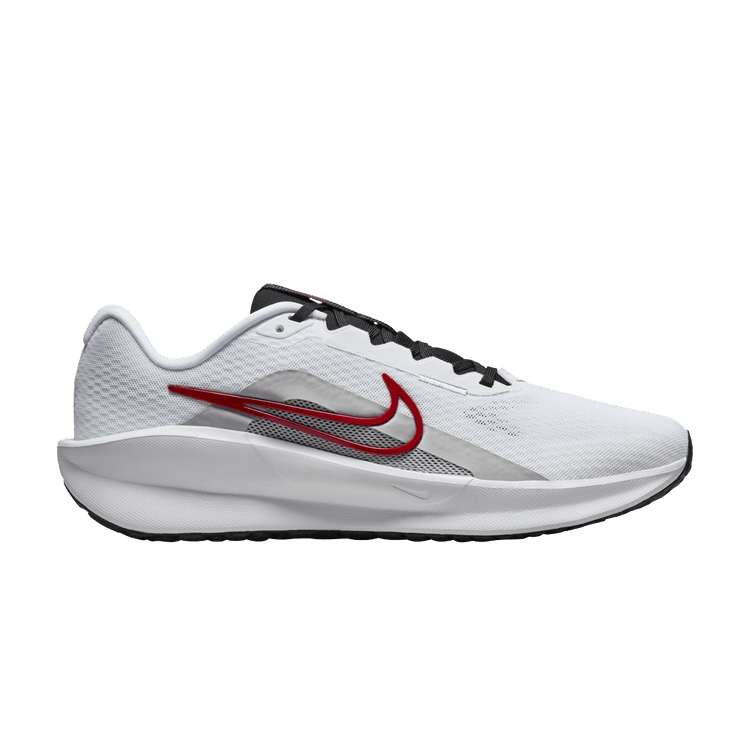 Nike Downshifter 13 White Light Smoke Grey Black Fire Red