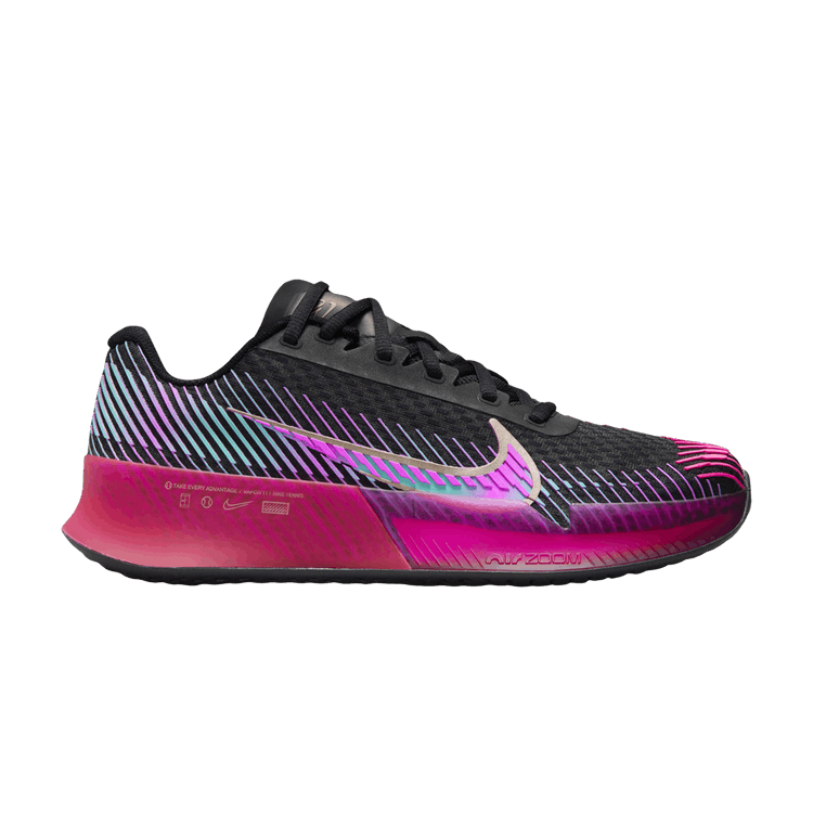 Nike Court Air Zoom Vapor 11 HC PRM Black Fireberry Fierce Pink (Women's)