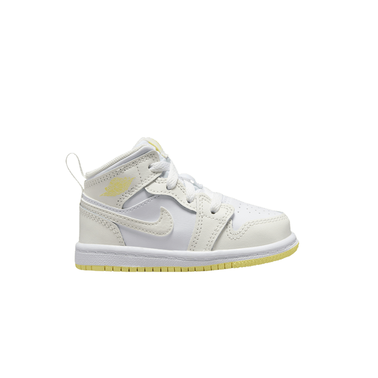 Jordan 1 Mid Sail White Light Laser Orange (TD)