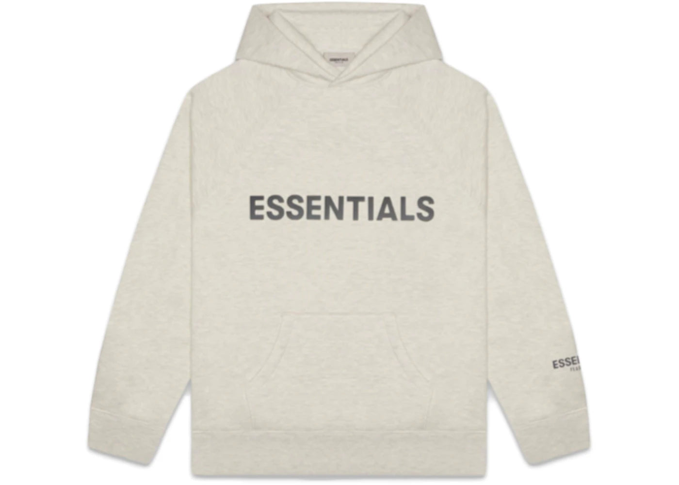 Fear of God Essentials 3D Silicon Applique Pullover Hoodie Oatmeal Heather