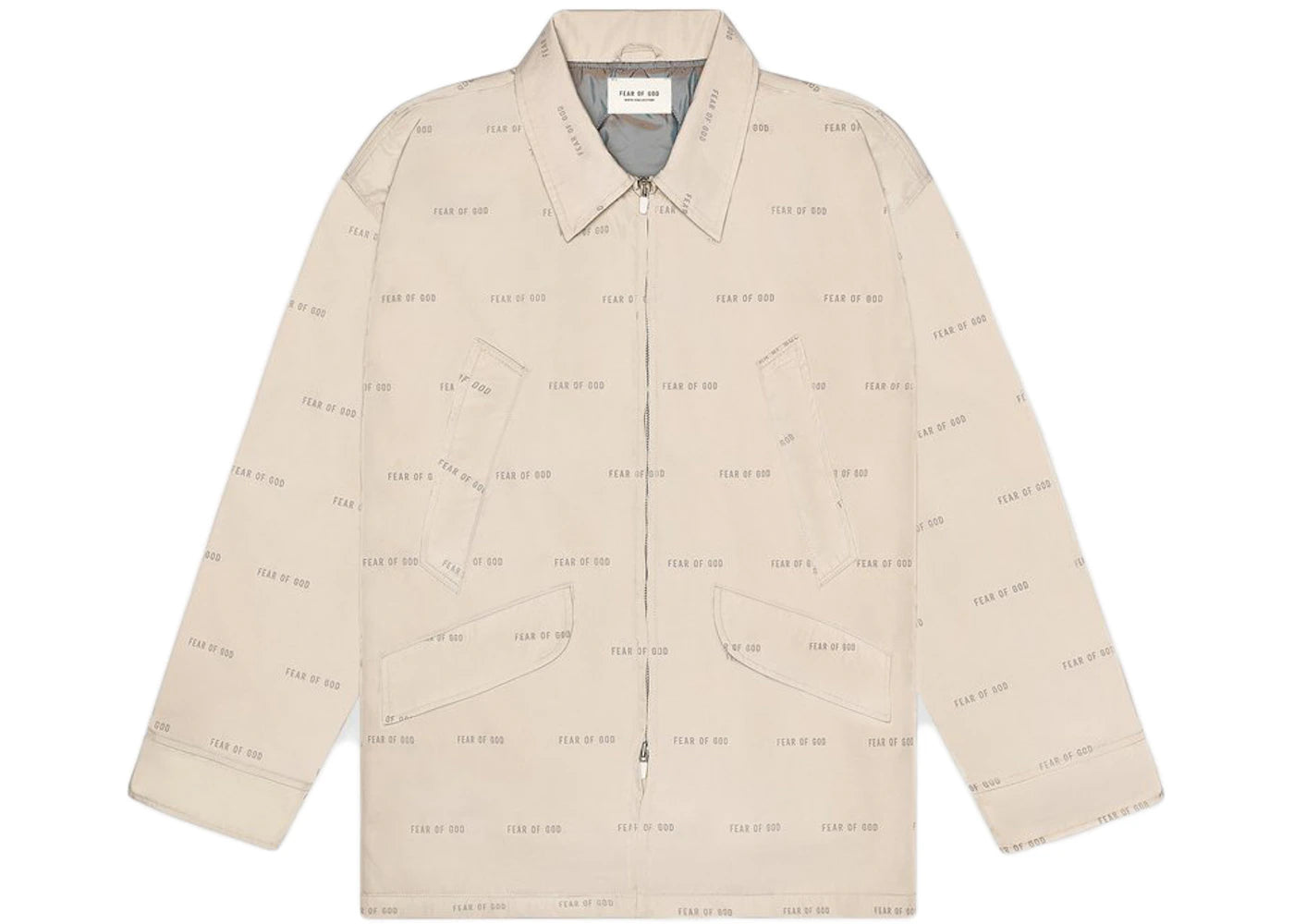 Fear of God All Over Print Nylon Field Jacket Bone