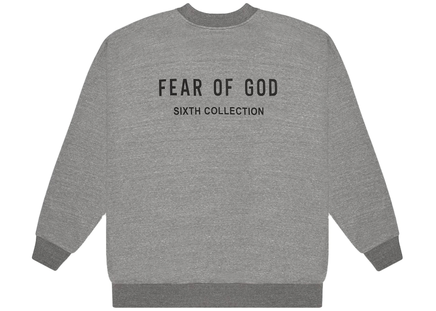 Fear of God Back Logo Crewneck Sweatshirt Heather Grey/Black