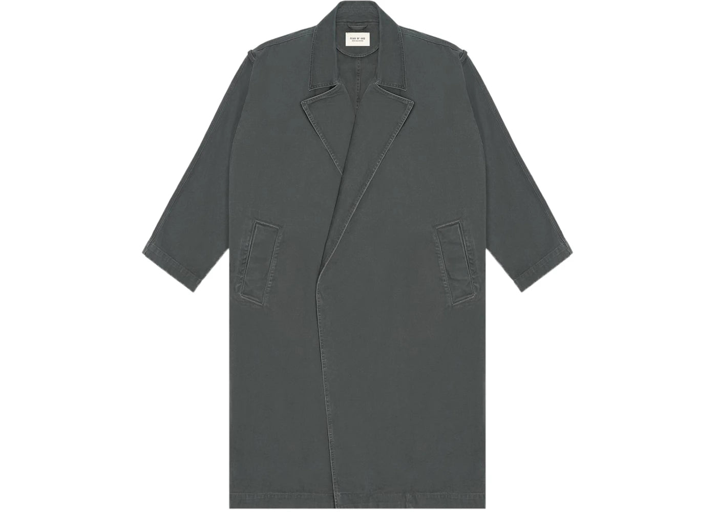 Fear of God Canvas Trenchcoat Seaweed