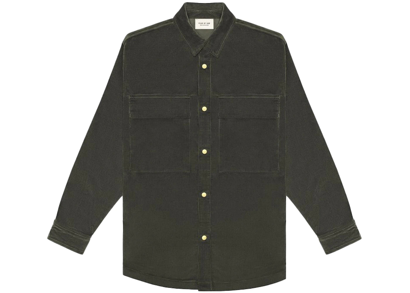 Fear of God Corduroy Shirt Jacket Forest Green