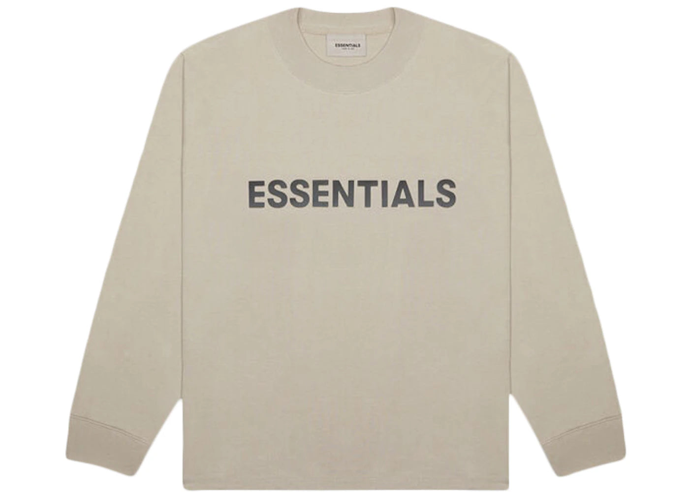 Fear of God Essentials 3D Silicon Applique Boxy Long Sleeve T-Shirt String