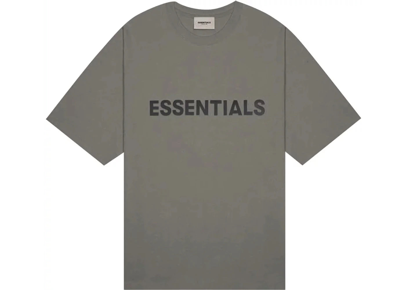 Fear of God Essentials Boxy T-Shirt Applique Logo Cement