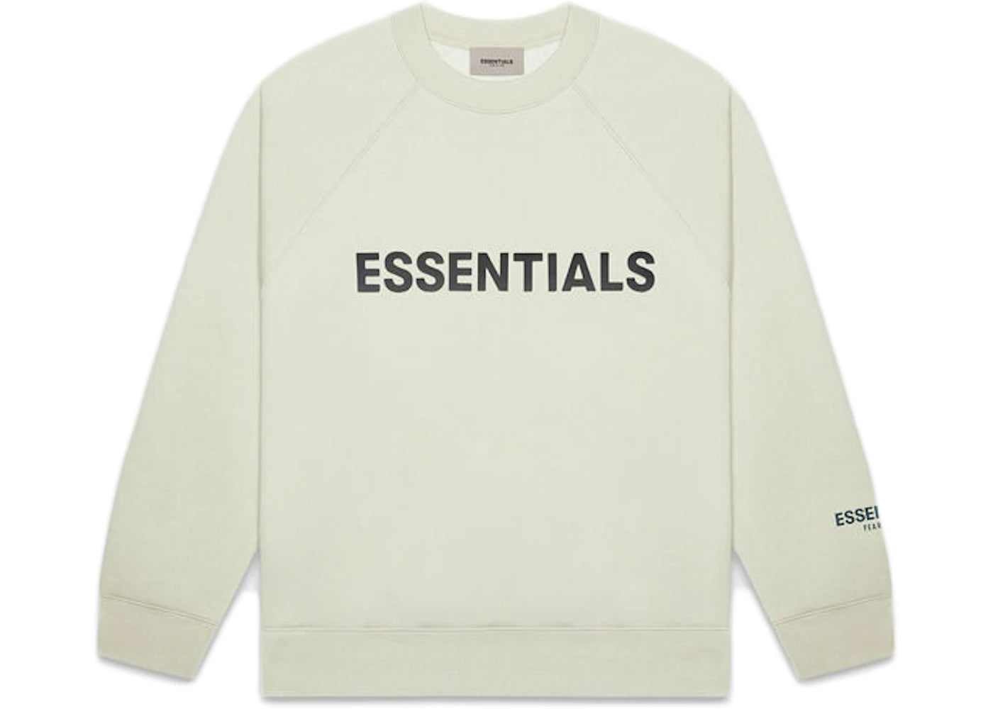 Fear of God Essentials 3D Silicon Applique Crewneck Alfalfa Sage