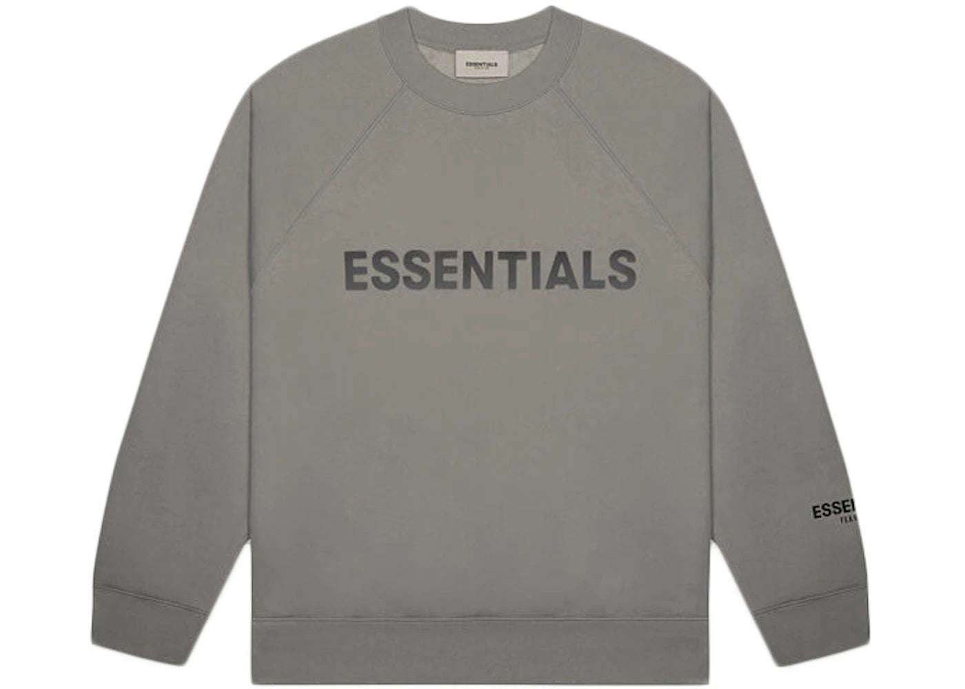 Fear of God Essentials 3D Silicon Applique Crewneck Gray Flannel/Charcoal