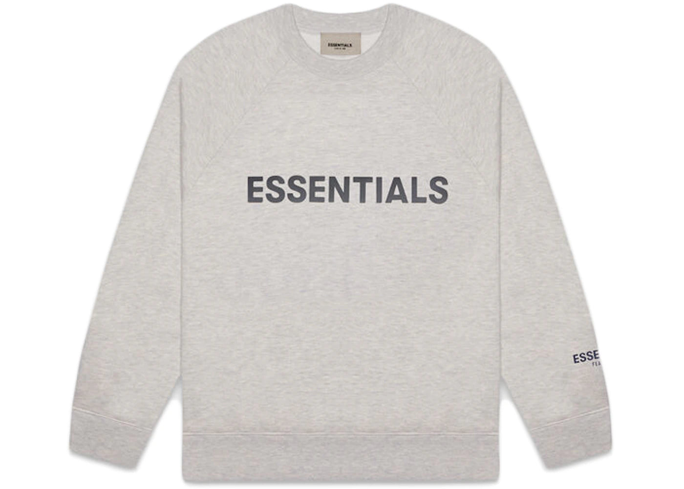 Fear of God Essentials Crewneck Applique Logo Heather Oatmeal