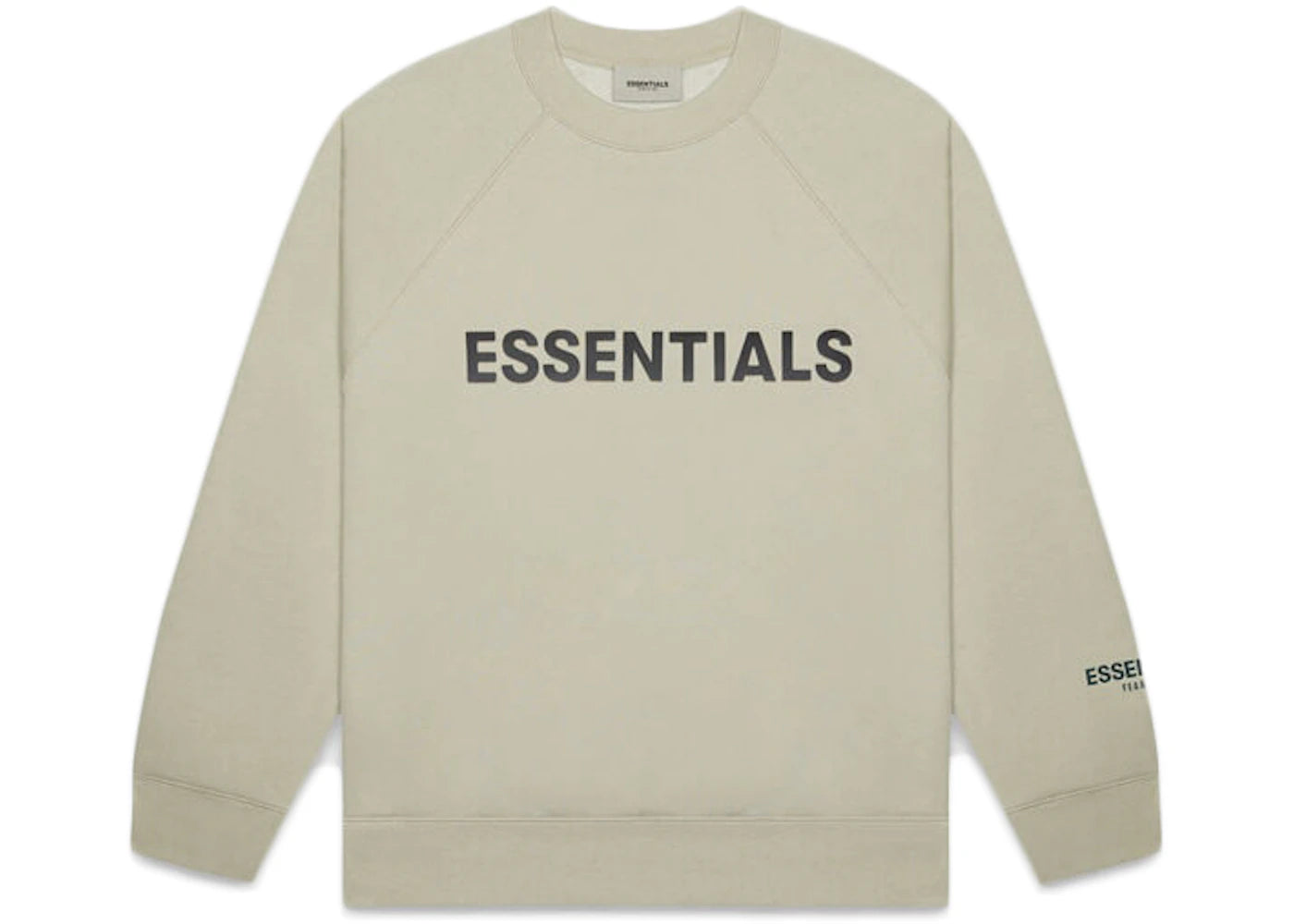 Fear of God Essentials 3D Silicon Applique Crewneck Moss