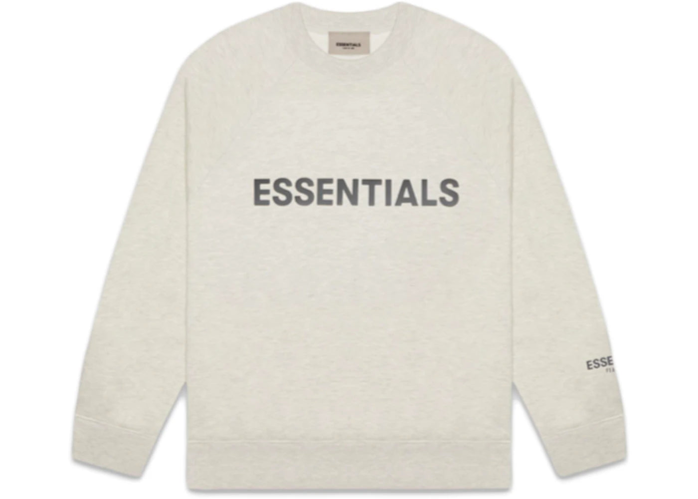 Fear of God Essentials Crewneck Applique Logo Oatmeal/Oatmeal Heather/Light Heather Oatmeal