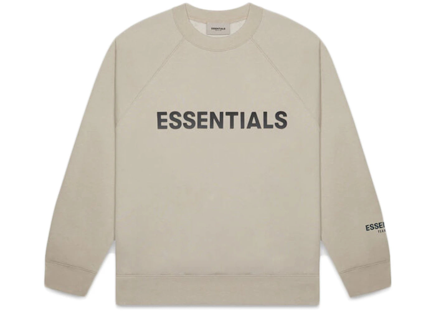 Fear of God Essentials Crewneck Applique Logo Olive/Khaki