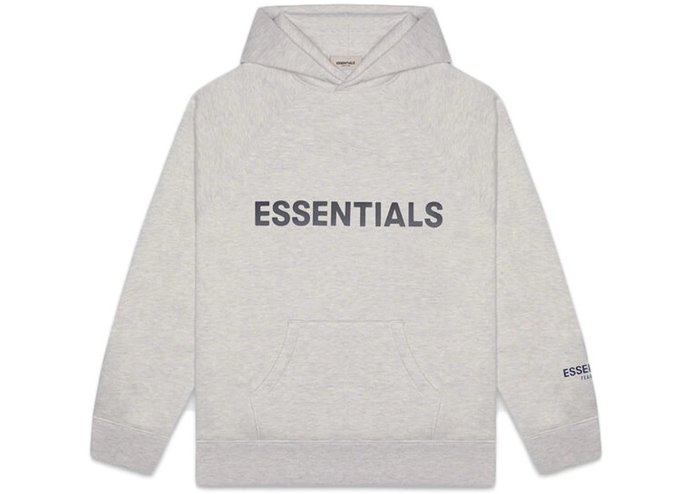 Fear of God Essentials 3D Silicon Applique Pullover Hoodie Heather Oatmeal