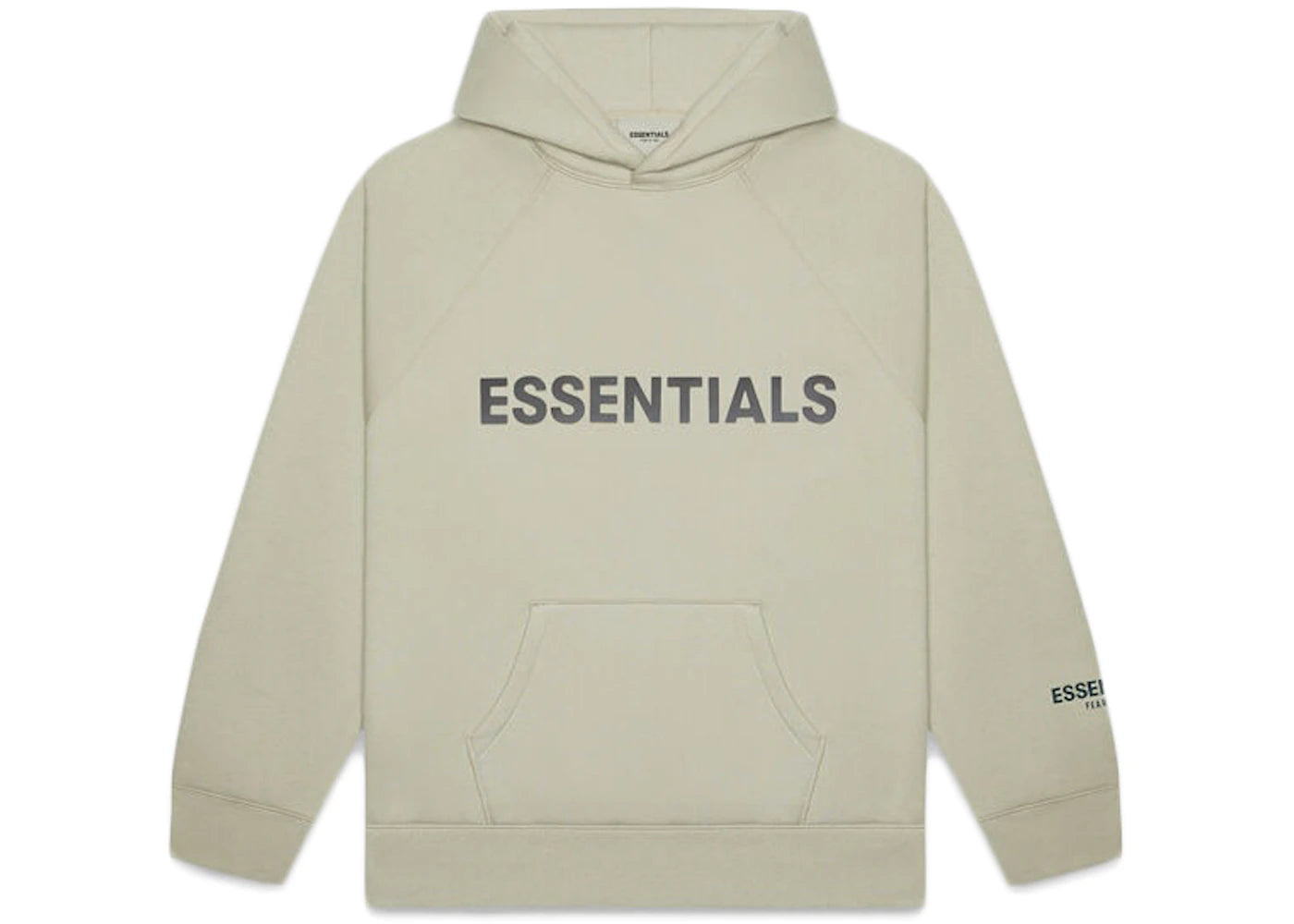 Fear of God Essentials Pullover Hoodie Applique Logo Moss