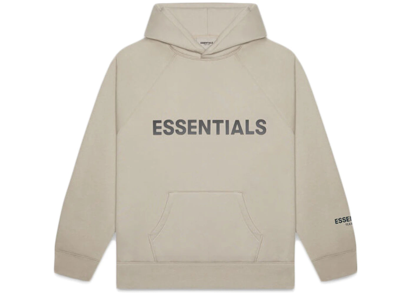 Fear of God Essentials Pullover Hoodie Applique Logo Olive/Khaki