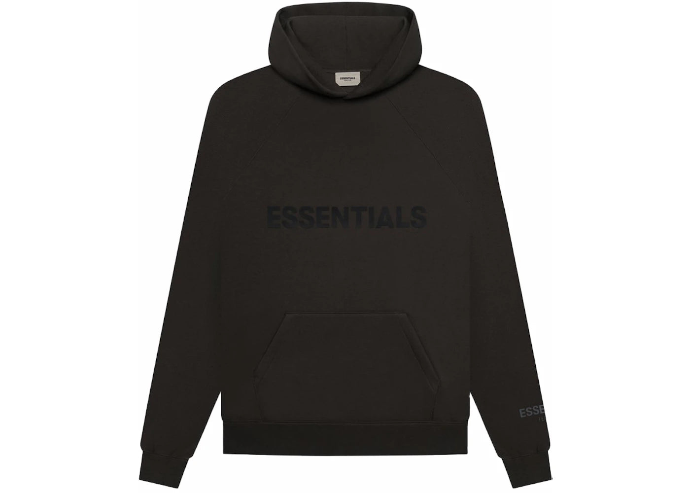 Fear of God Essentials Pullover Hoodie Applique Logo Weathered Black/Washed Black