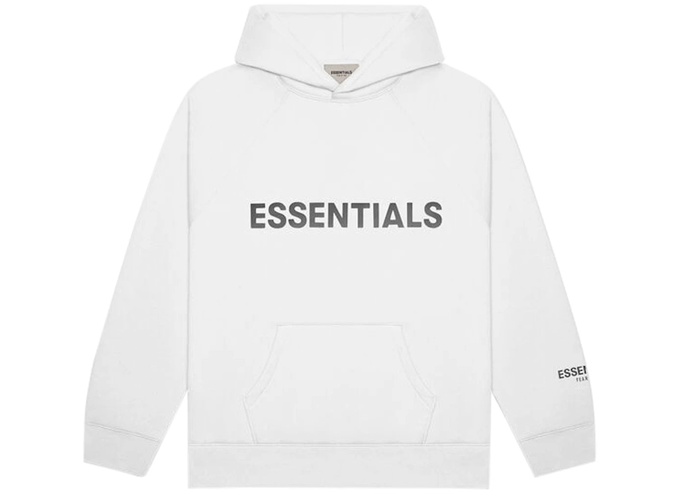 Fear of God Essentials Pullover Hoodie Applique Logo White