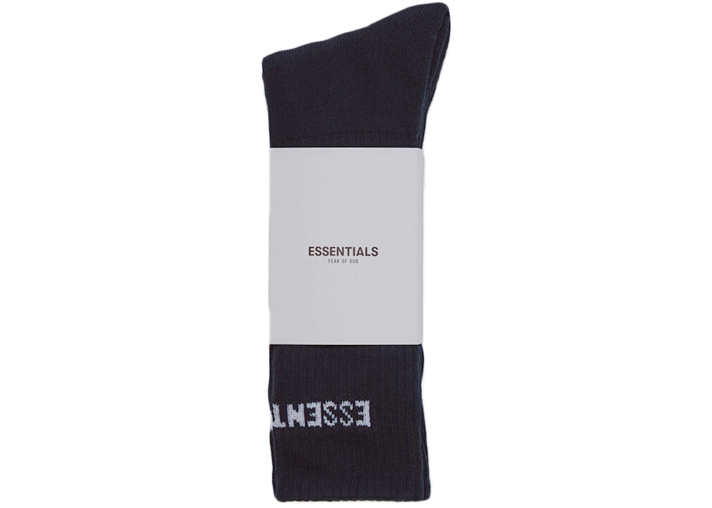 Fear of God Essentials Front Logo Crew Socks Black