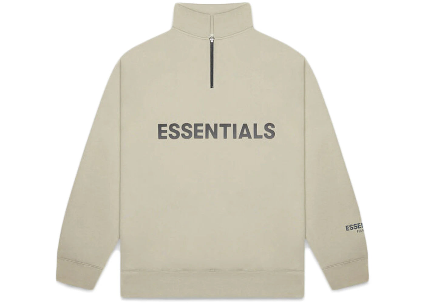 Fear of God Essentials Half Zip Puilover Sweater Moss