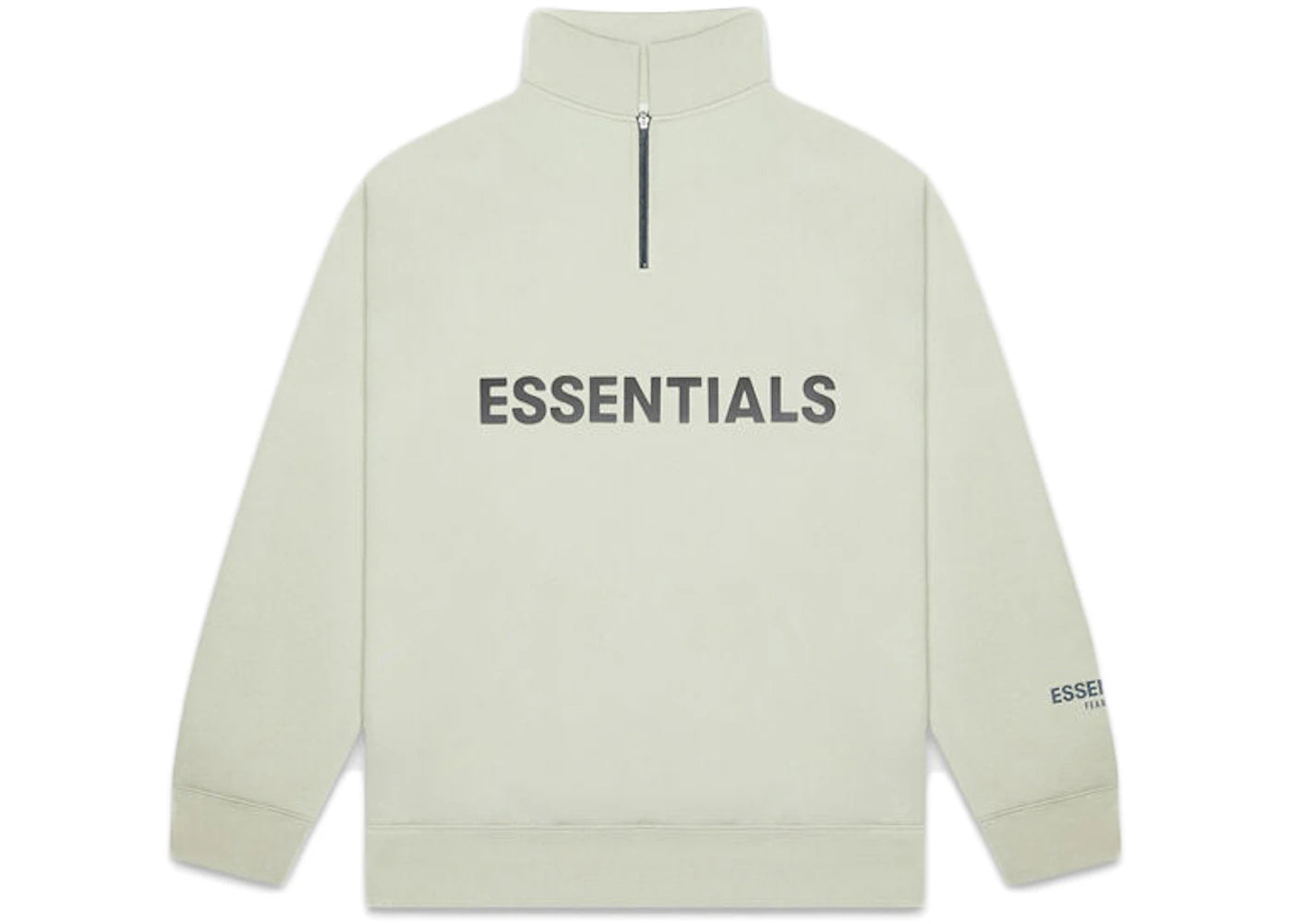 Fear of God Essentials Half Zip Pullover Sweater Alfalfa Sage