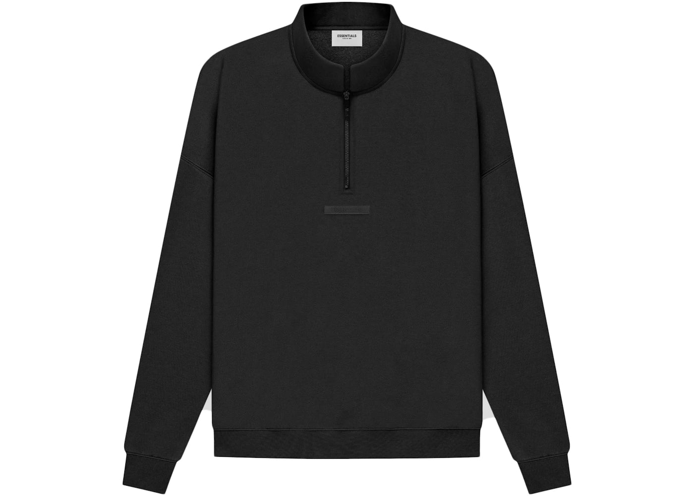 Fear of God Essentials Half Zip Sweater Black/Stretch Limo