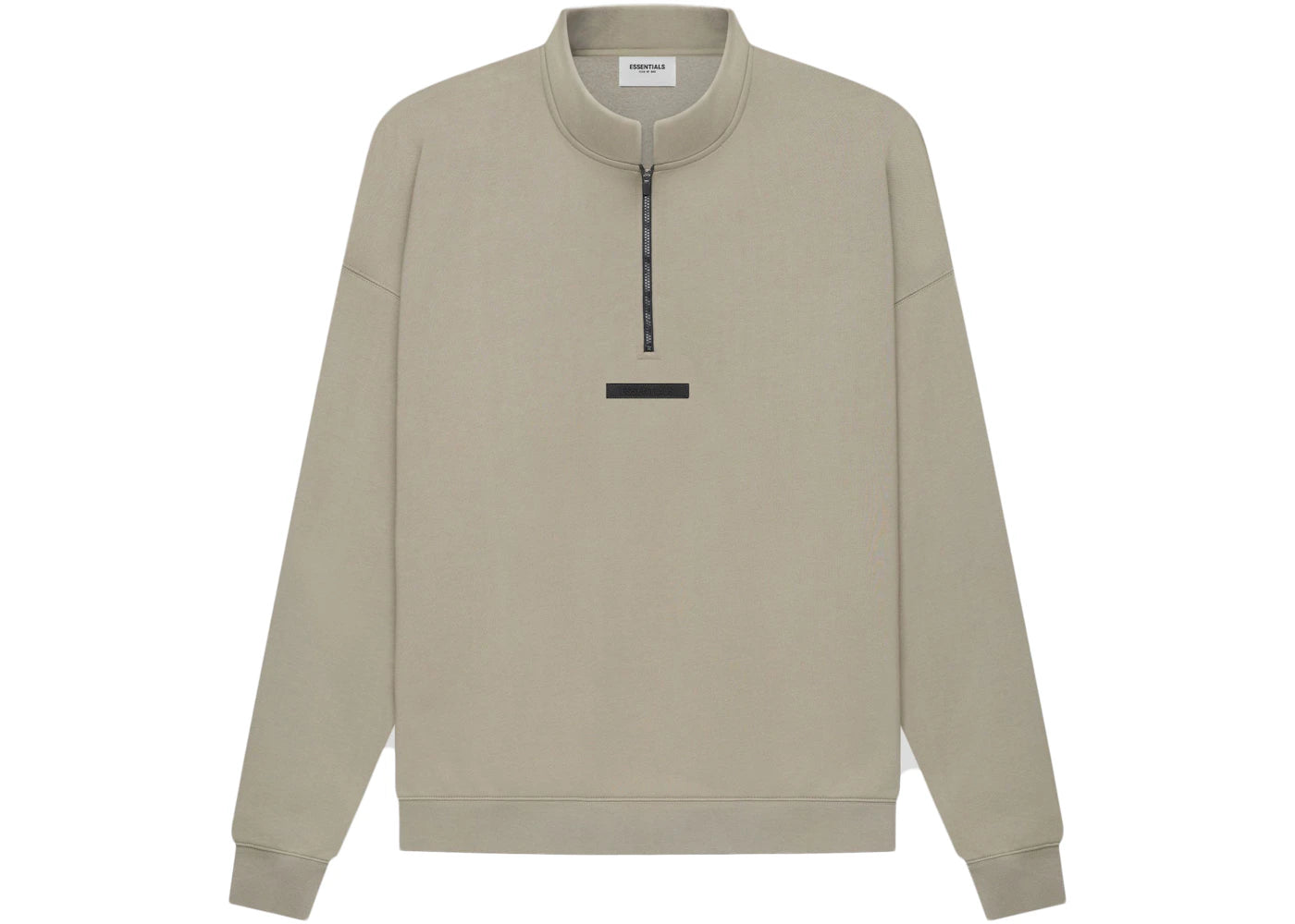 Fear of God Essentials Half Zip Sweater Moss/Goat