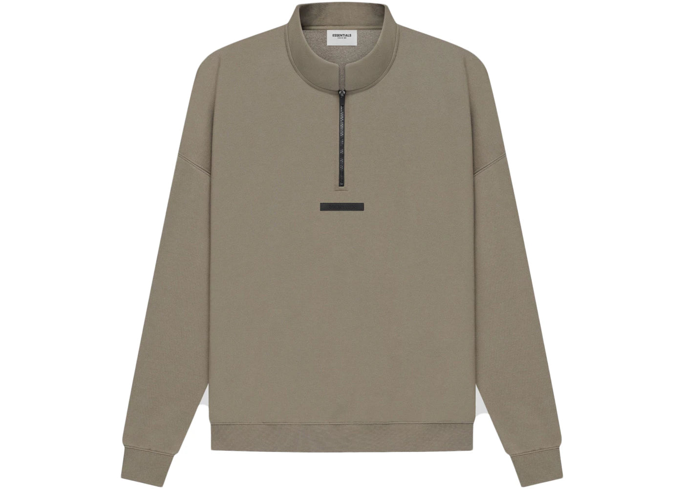 Fear of God Essentials Half Zip Sweater Taupe